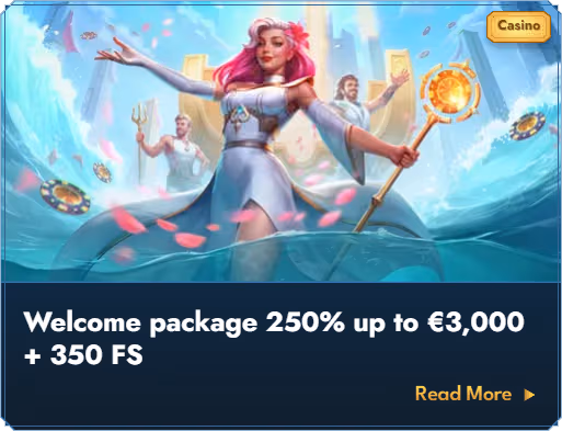Casea Casino welcome package bonus banner