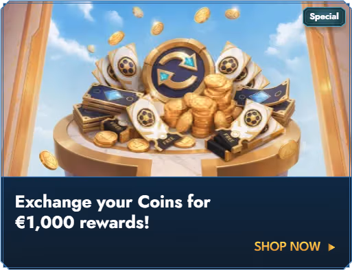 Casea Casino coin rewards banner